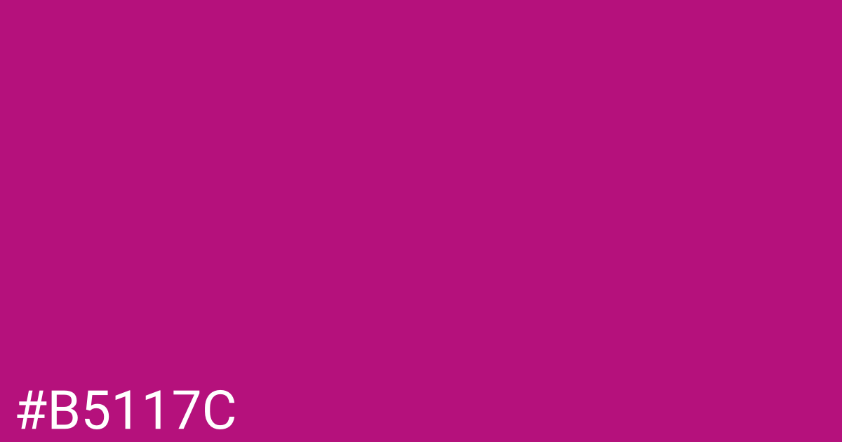 Hex color #b5117c graphic