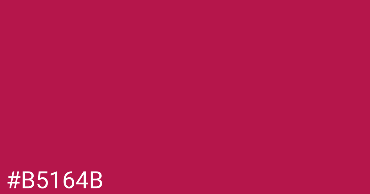 Hex color #b5164b graphic