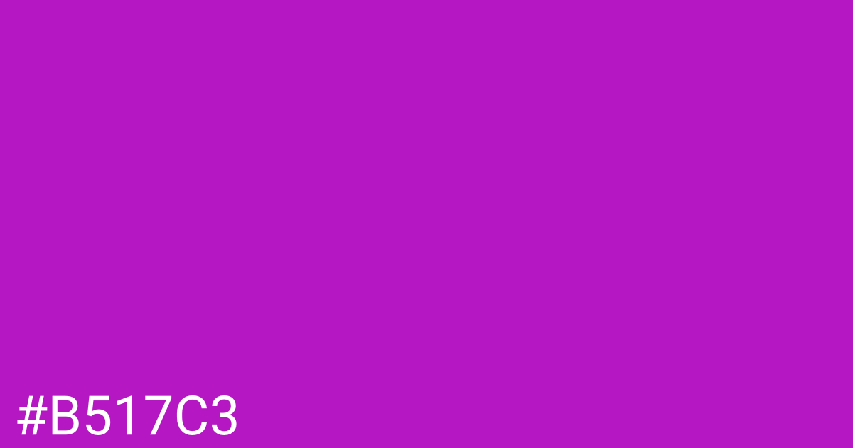 Hex color #b517c3 graphic