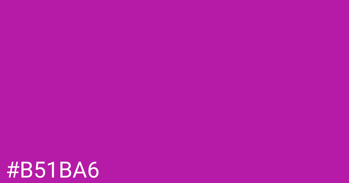 Hex color #b51ba6 graphic