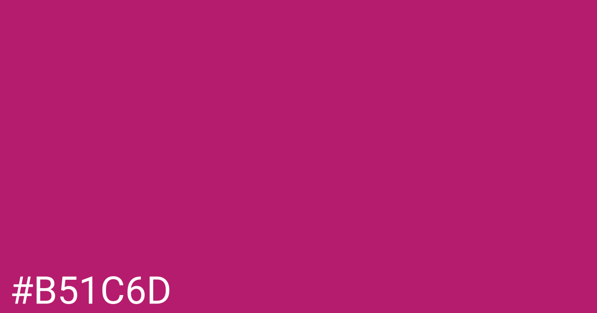 Hex color #b51c6d graphic