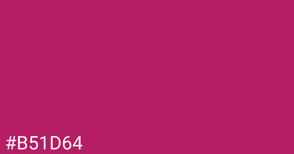Hex color #b51d64 graphic