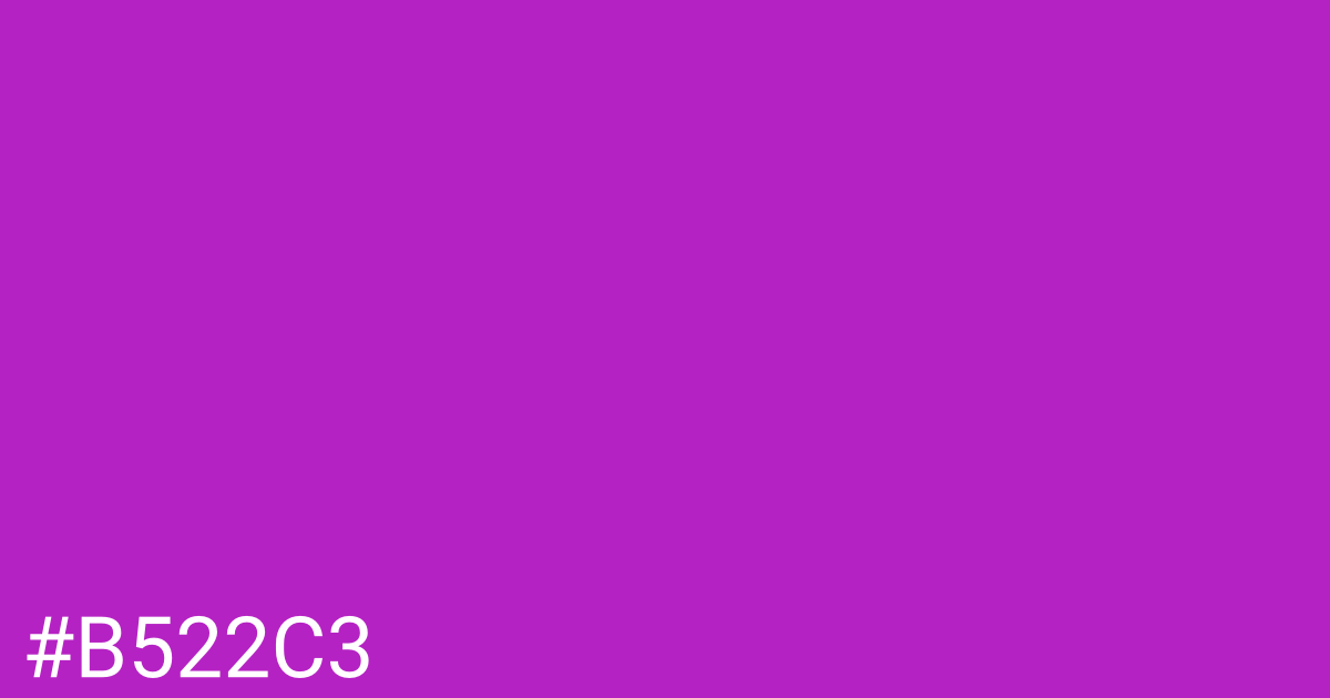 Hex color #b522c3 graphic