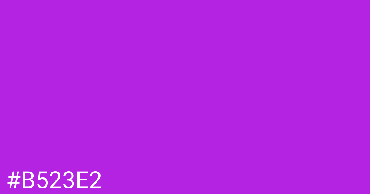 Hex color #b523e2 graphic