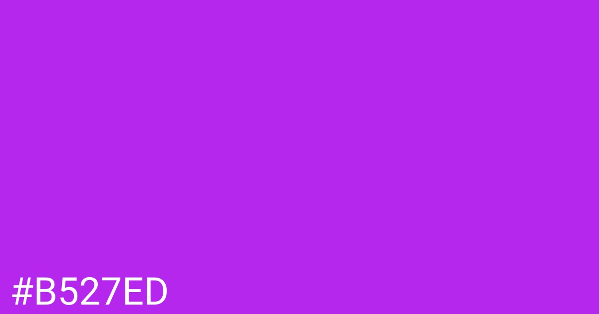 Hex color #b527ed graphic