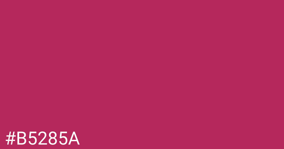 Hex color #b5285a graphic