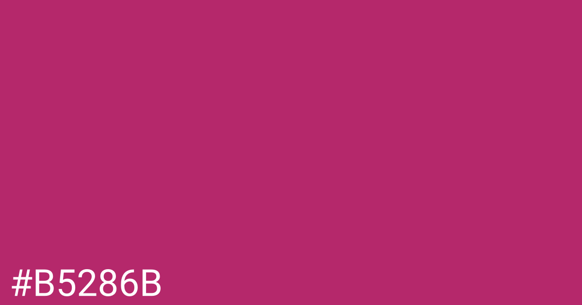 Hex color #b5286b graphic