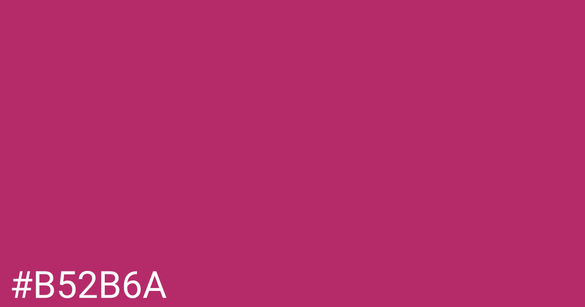 Hex color #b52b6a graphic