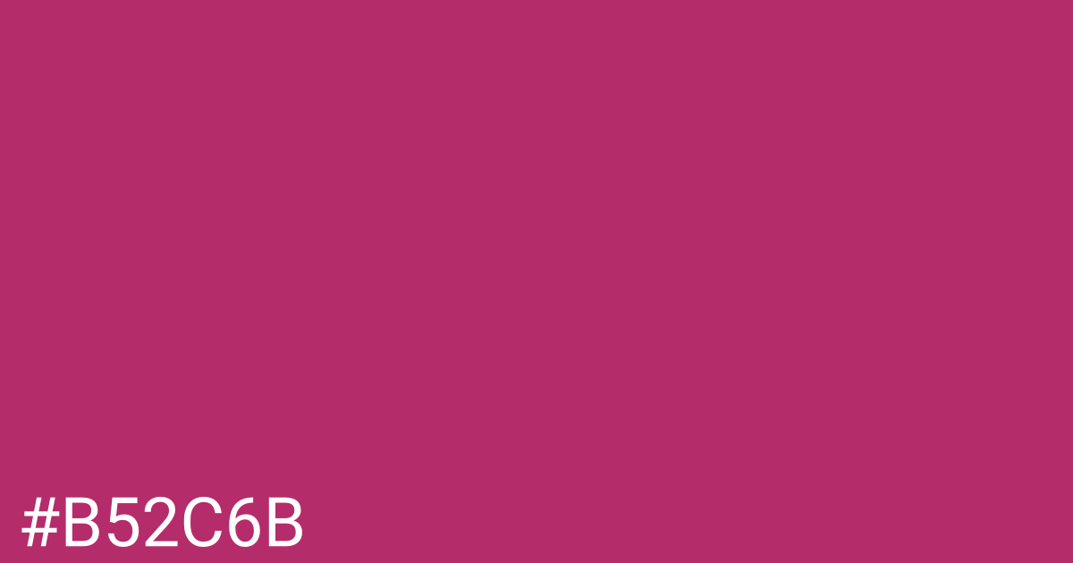 Hex color #b52c6b graphic