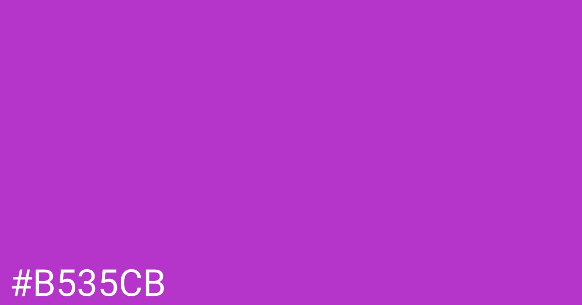 Hex color #b535cb graphic
