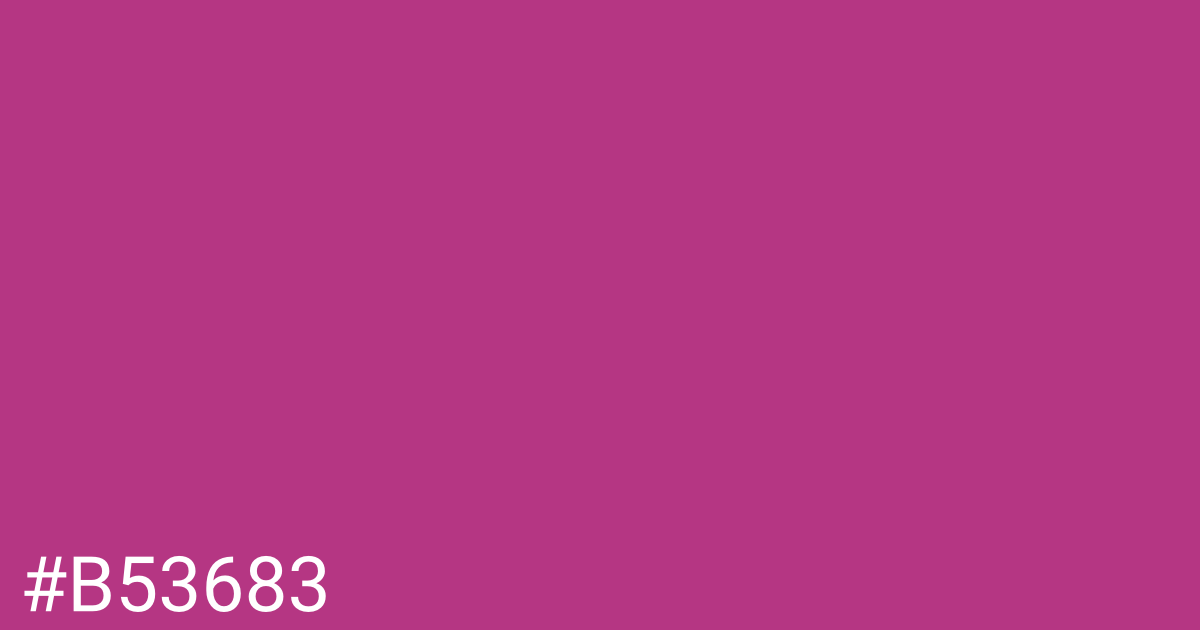 Hex color #b53683 graphic