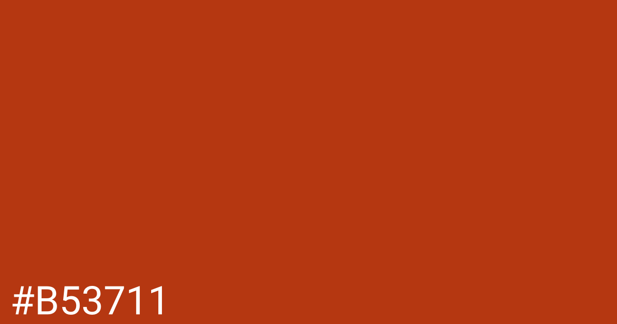 Hex color #b53711 graphic