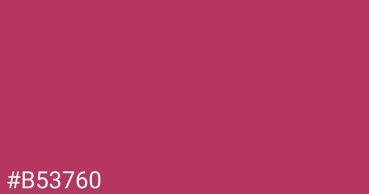 Hex color #b53760 graphic