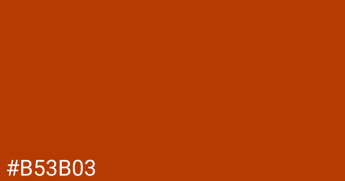 Hex color #b53b03 graphic