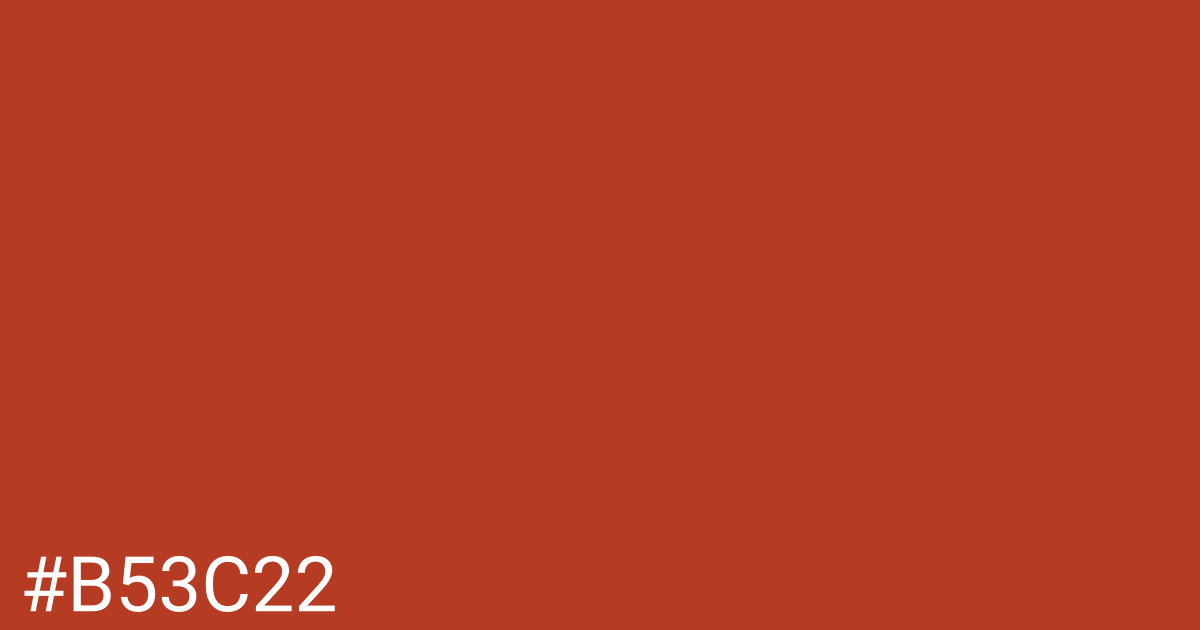 Hex color #b53c22 graphic