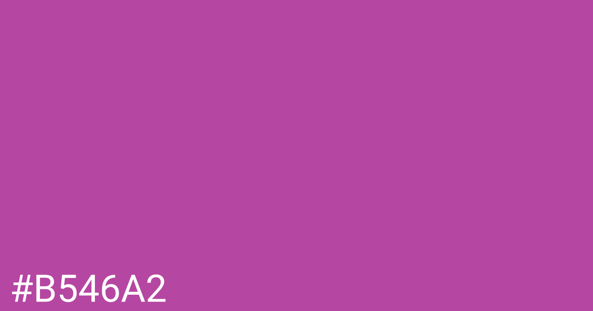 Hex color #b546a2 graphic