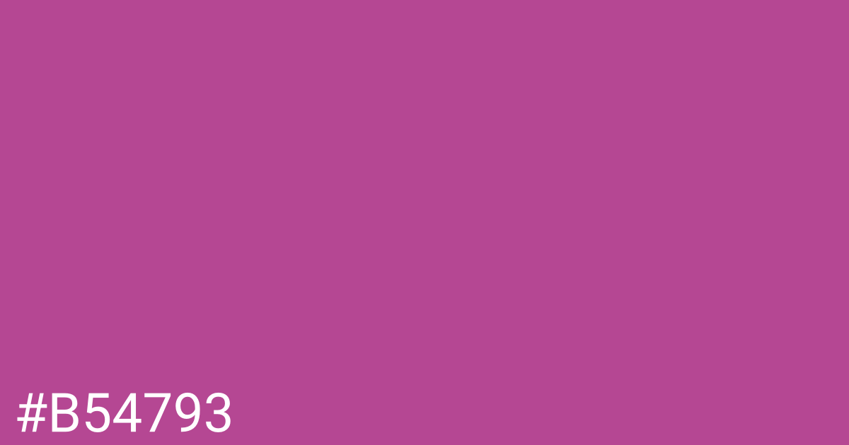 Hex color #b54793 graphic