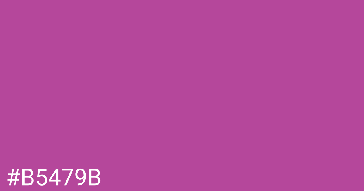 Hex color #b5479b graphic