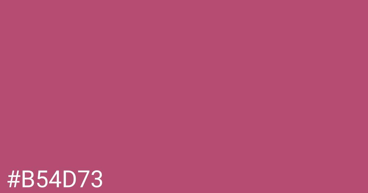 Hex color #b54d73 graphic