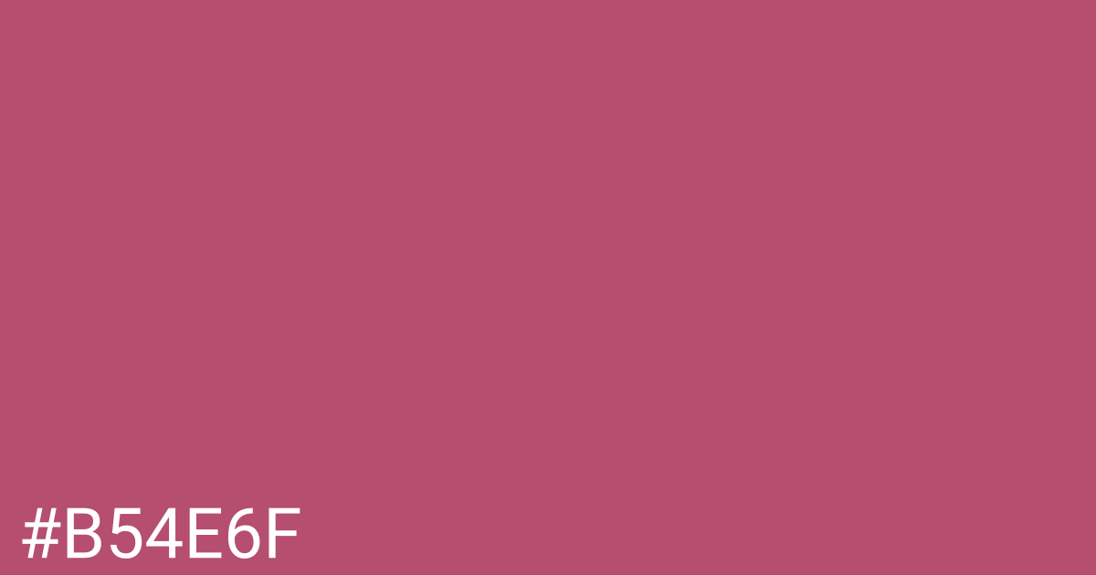 Hex color #b54e6f graphic