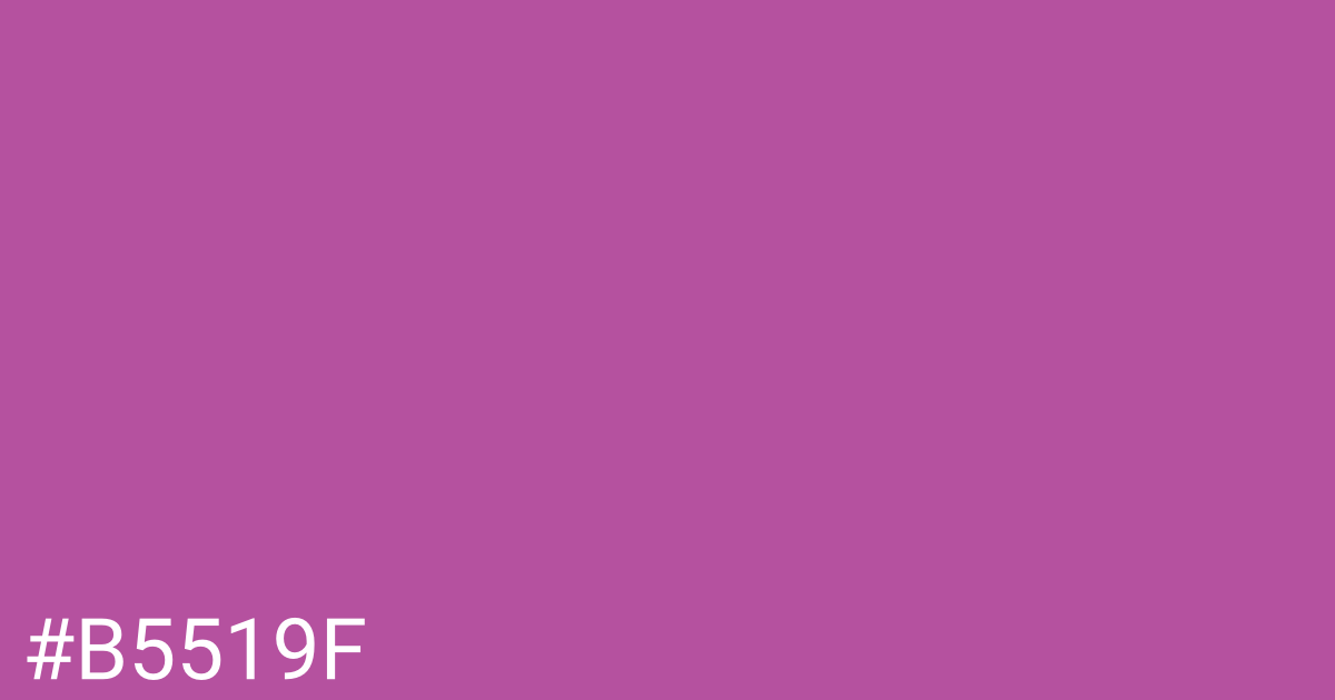 Hex color #b5519f graphic