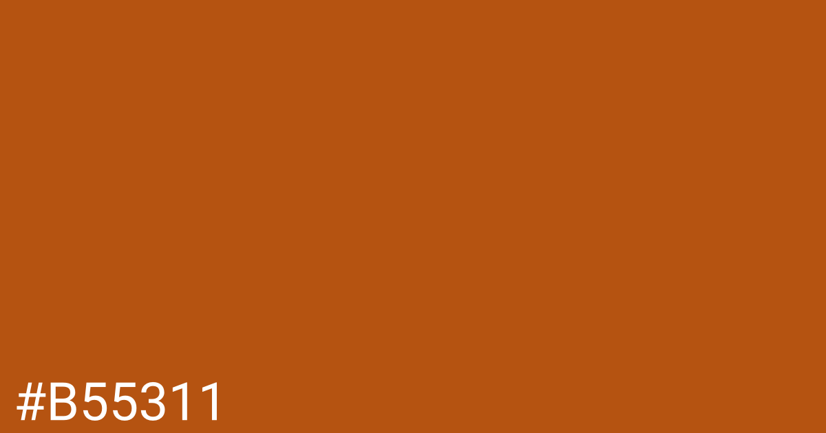 Hex color #b55311 graphic