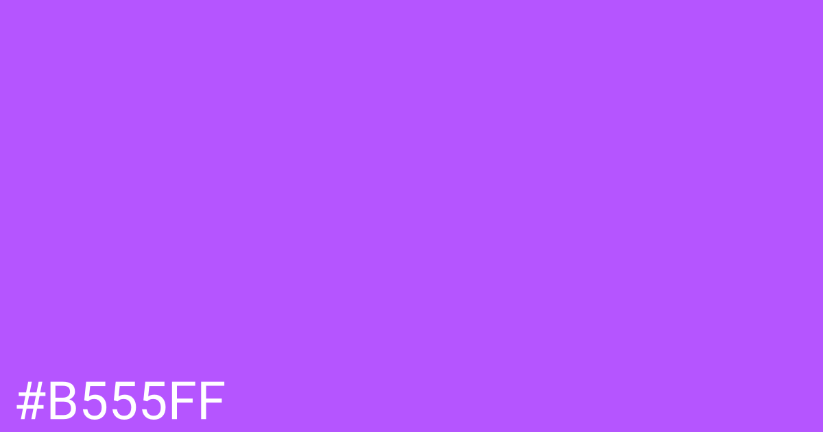 Hex color #b555ff graphic