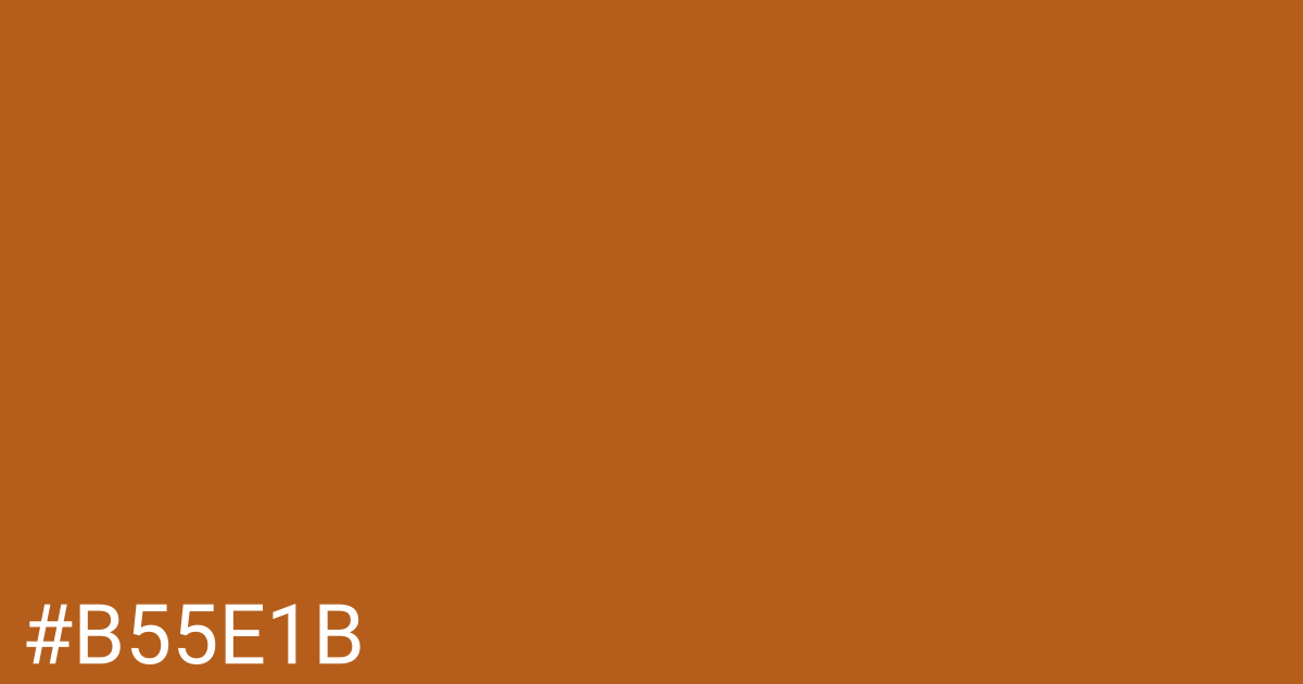 Hex color #b55e1b graphic