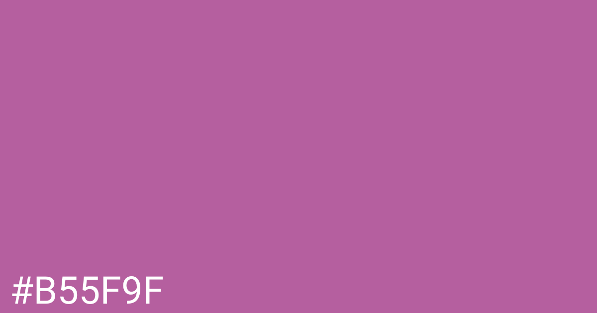 Hex color #b55f9f graphic