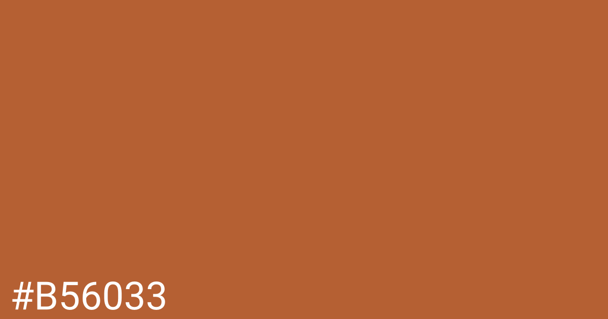 Hex color #b56033 graphic