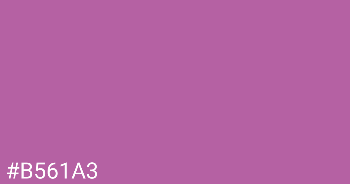 Hex color #b561a3 graphic