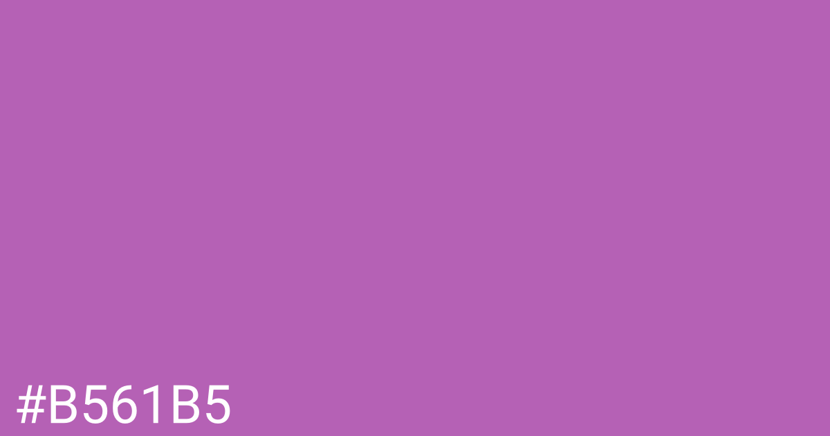 Hex color #b561b5 graphic