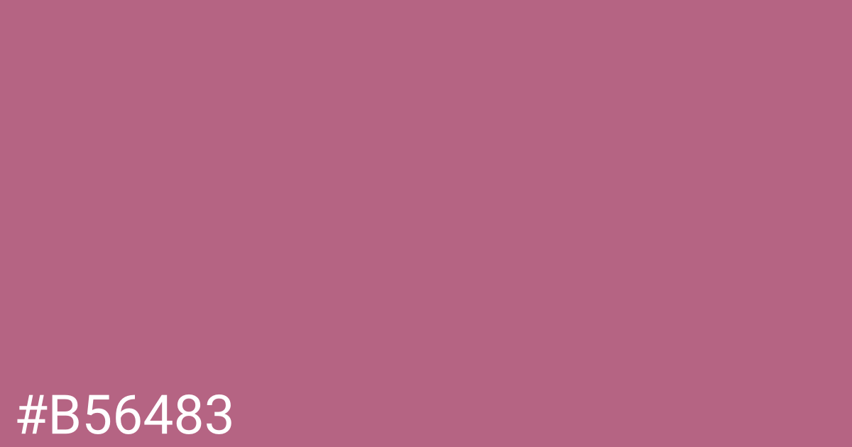 Hex color #b56483 graphic