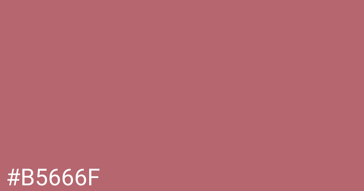 Hex color #b5666f graphic