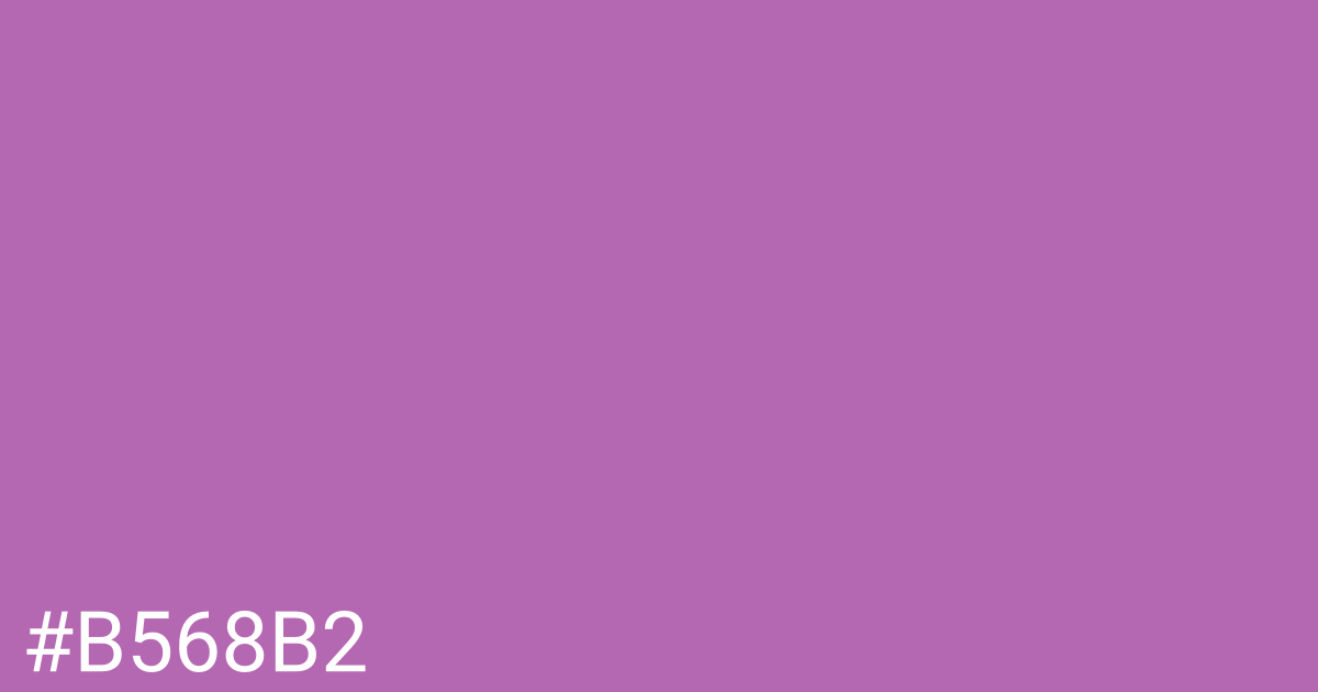 Hex color #b568b2 graphic