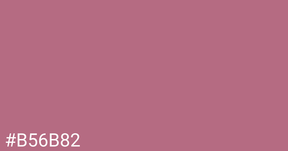 Hex color #b56b82 graphic