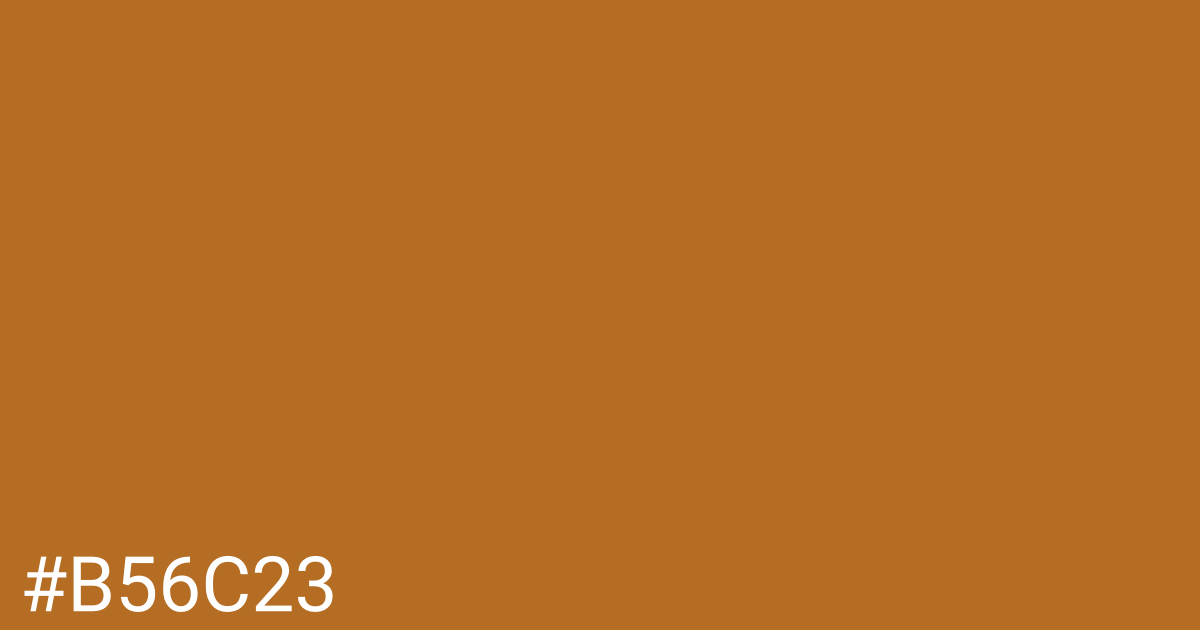 Hex color #b56c23 graphic