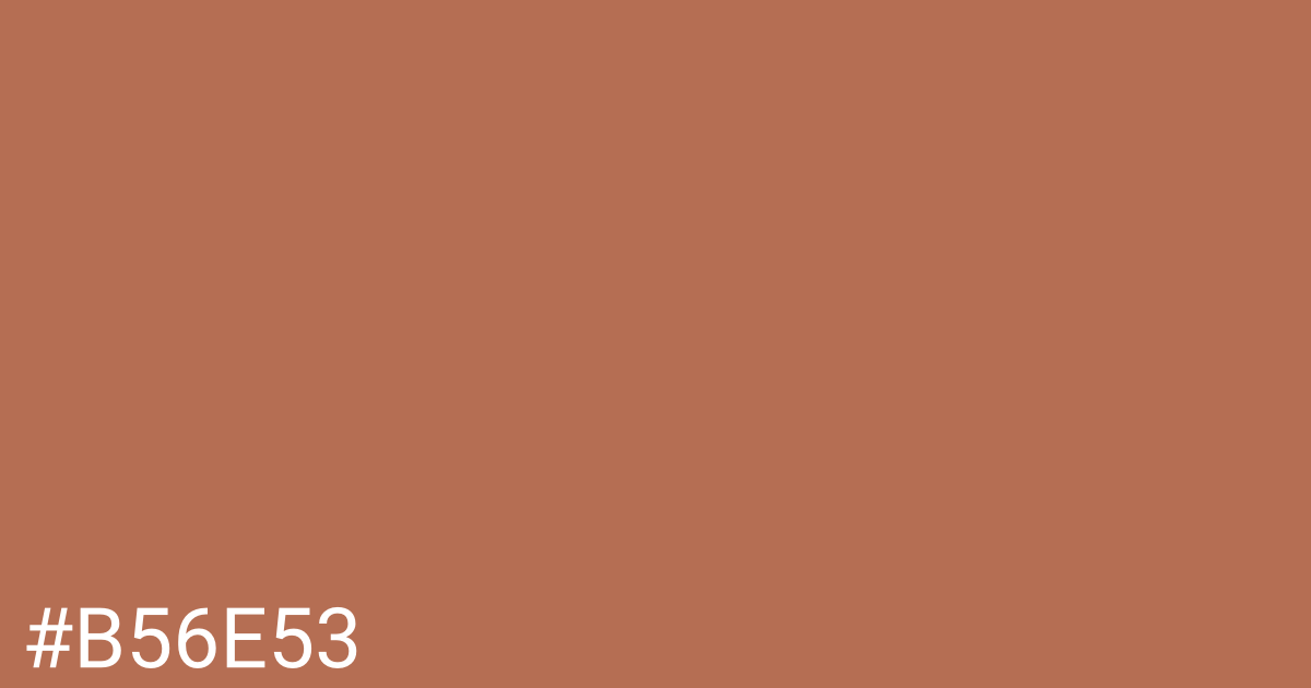 Hex color #b56e53 graphic