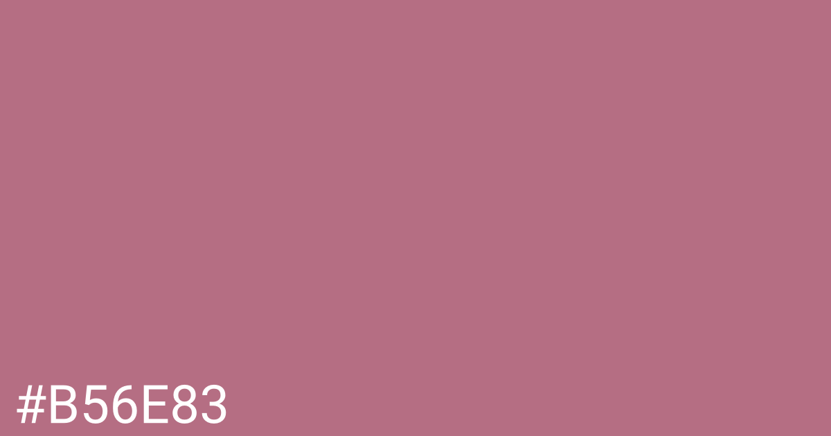 Hex color #b56e83 graphic