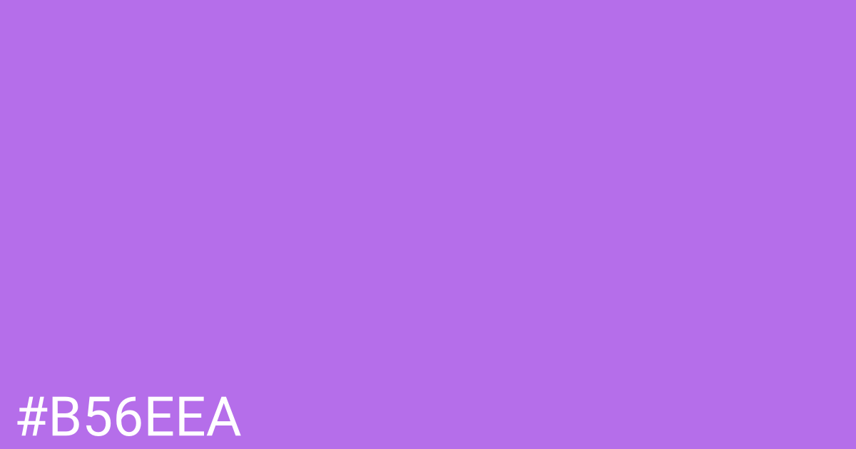Hex color #b56eea graphic