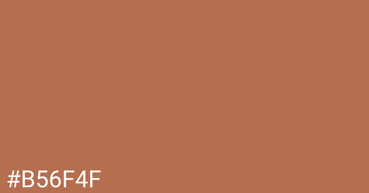 Hex color #b56f4f graphic