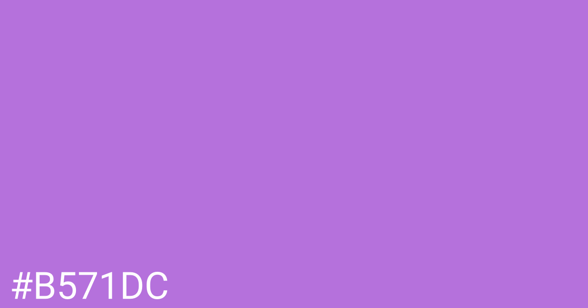 Hex color #b571dc graphic