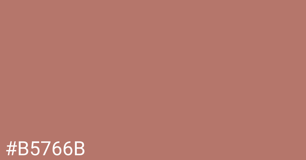 Hex color #b5766b graphic