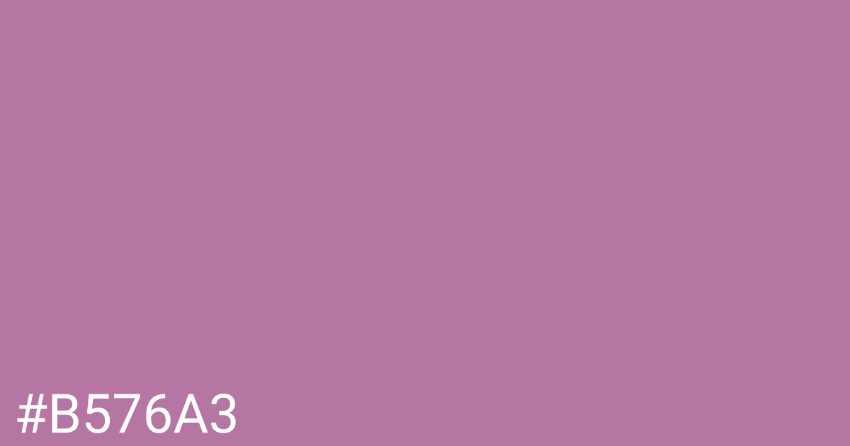 Hex color #b576a3 graphic