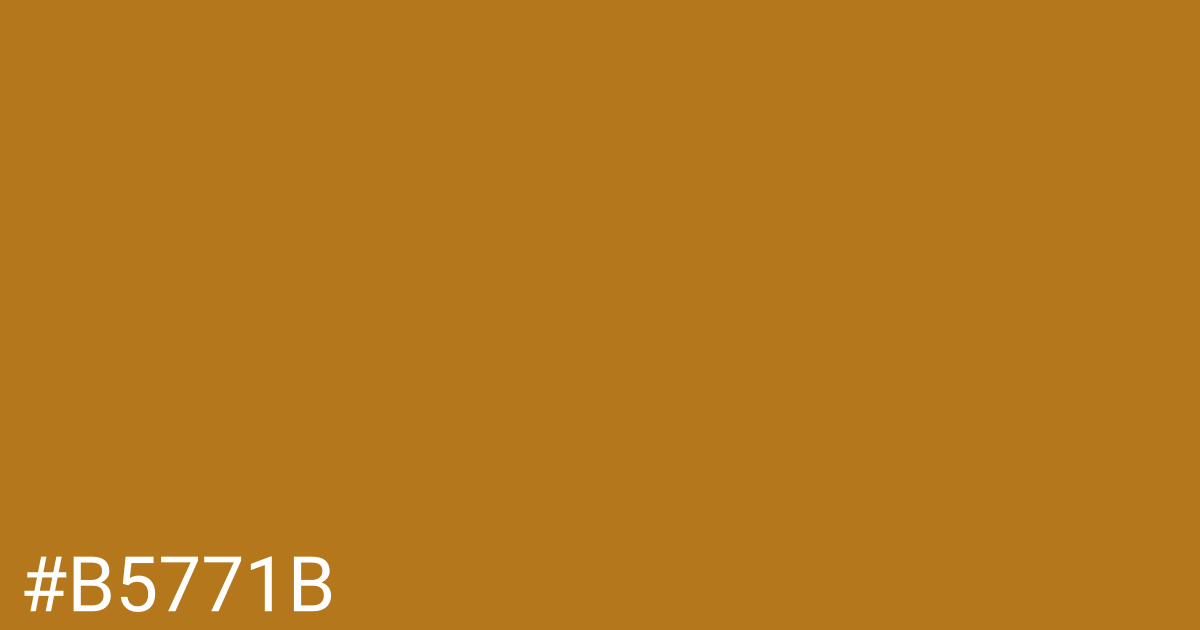 Hex color #b5771b graphic