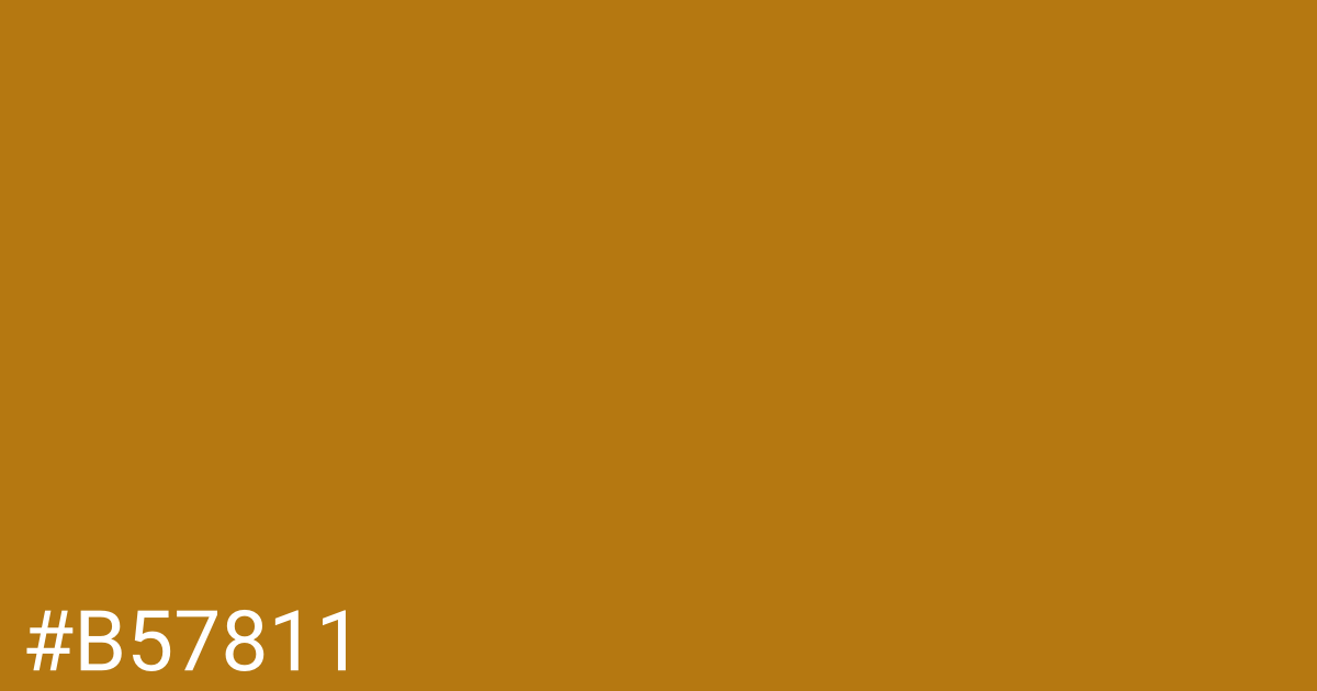 Hex color #b57811 graphic