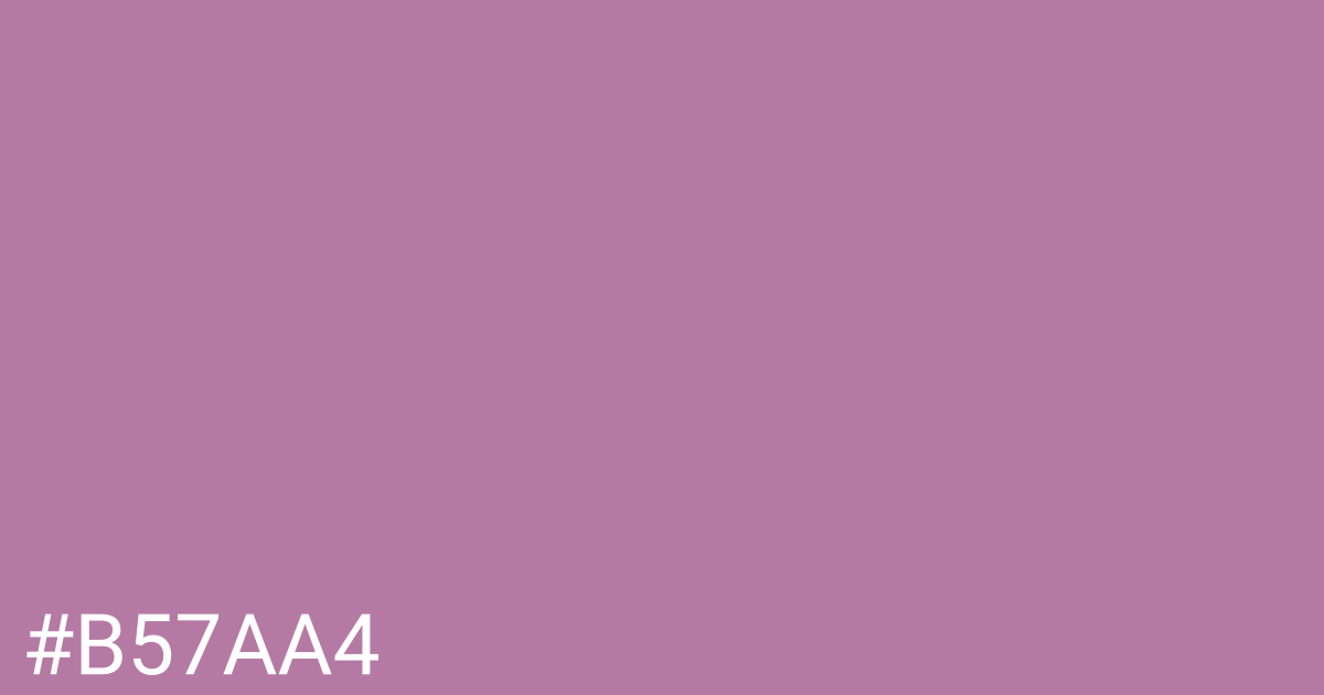 Hex color #b57aa4 graphic