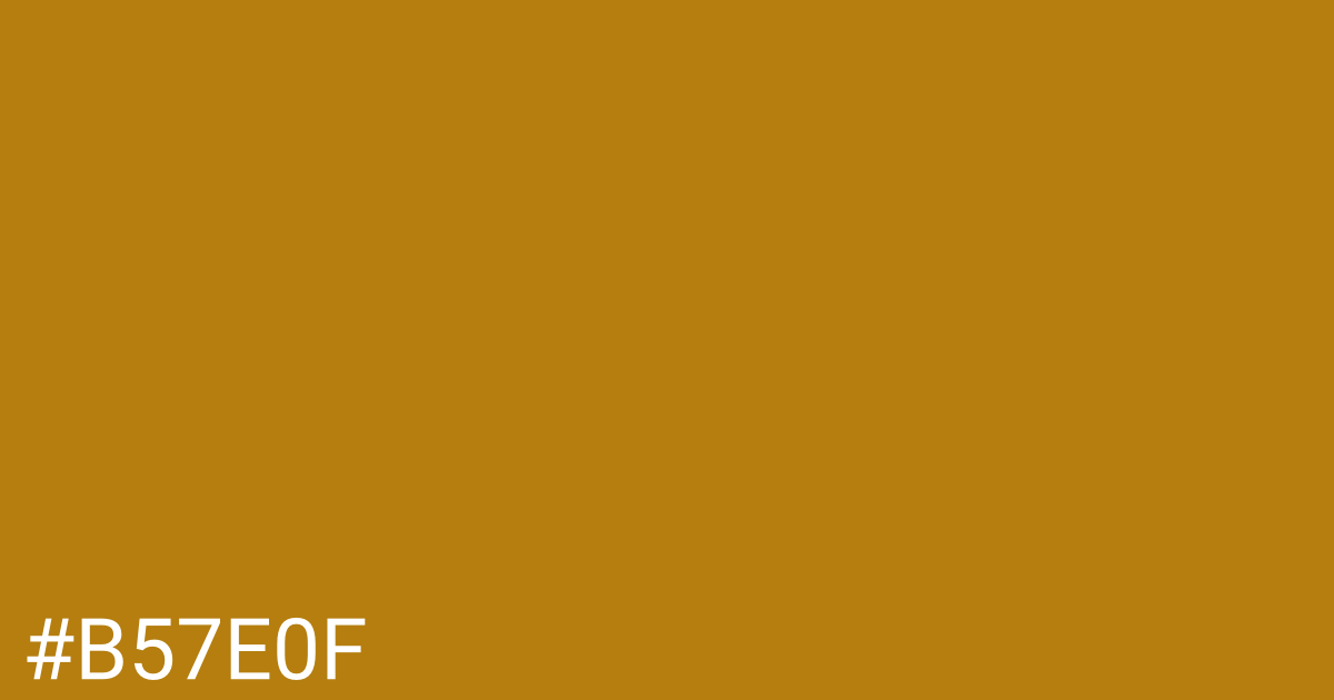 Hex color #b57e0f graphic