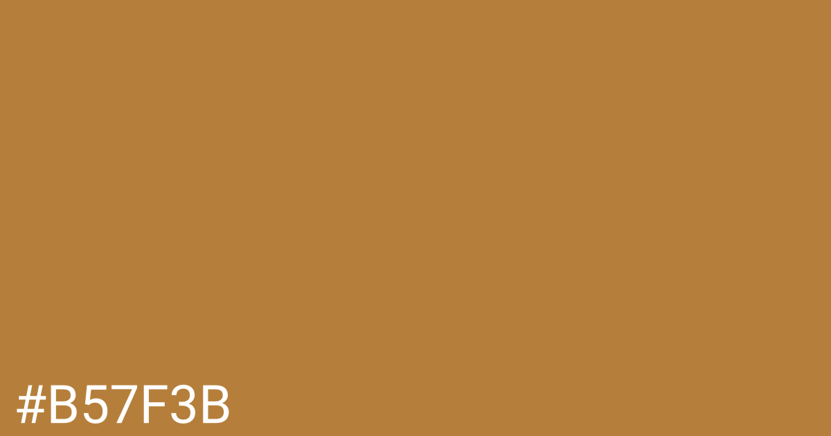 Hex color #b57f3b graphic