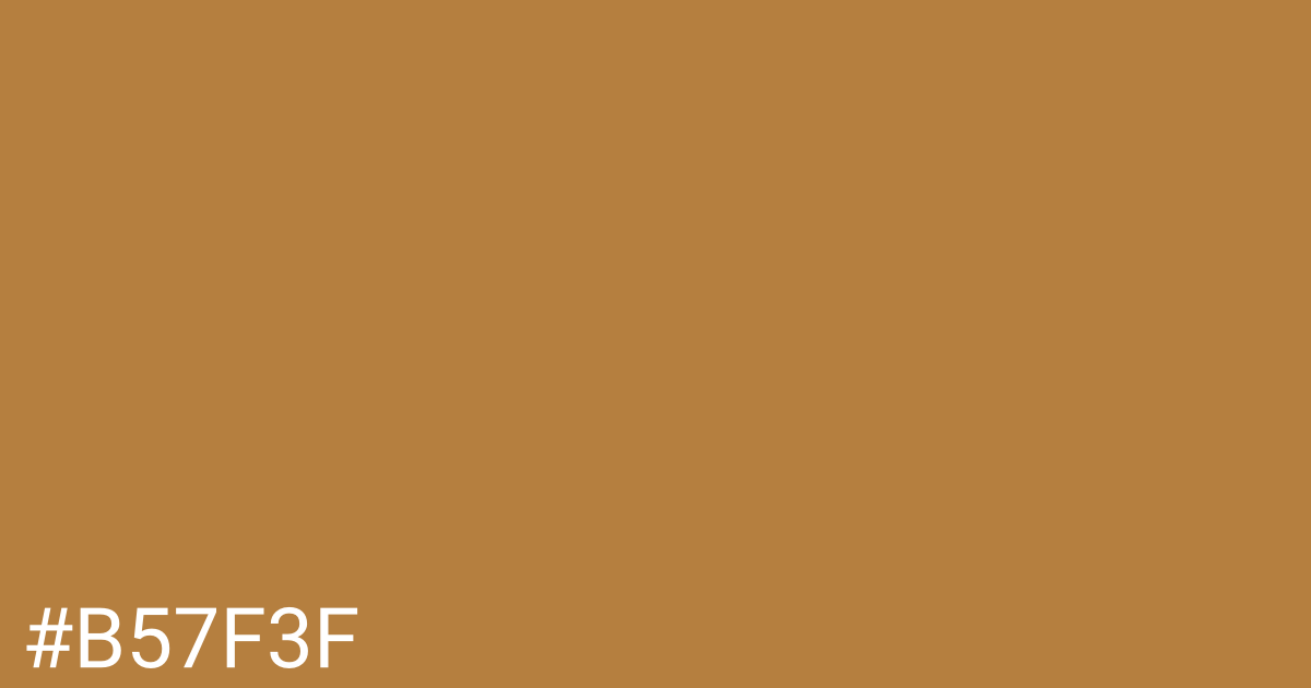 Hex color #b57f3f graphic